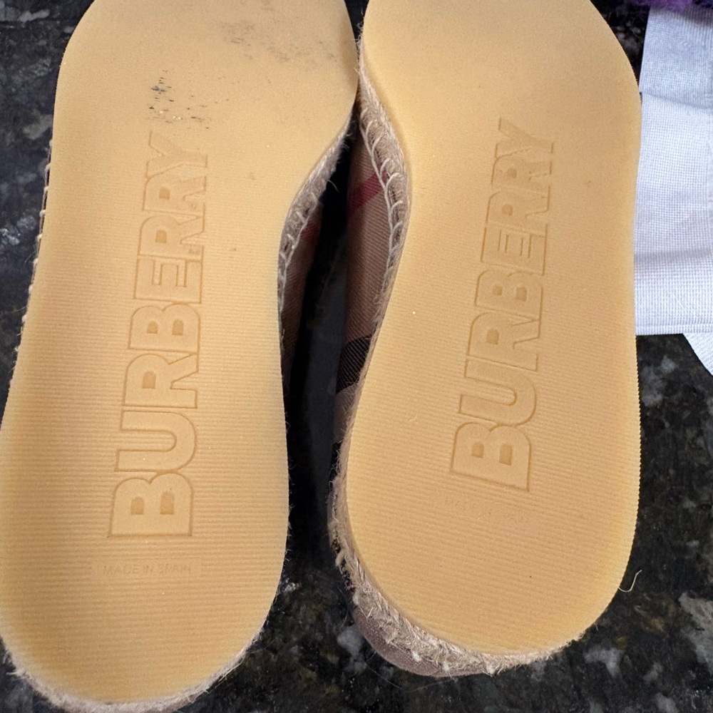 Burberry Women's Check Espadrilles - Brown, Black, and Red - Picture 5 of 6